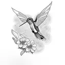 Hummingbird Huitzilopochtli tattoo design idea