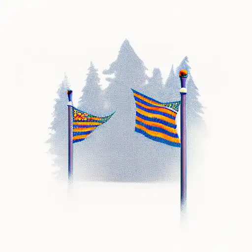 picket fence  tattoo design idea