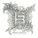 morior Invictus text tattoo design idea