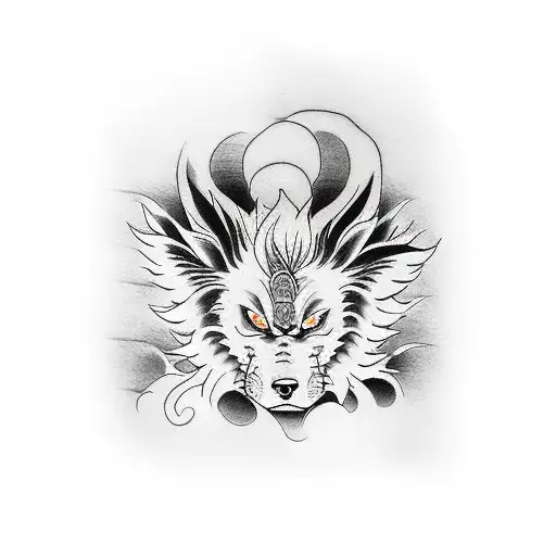 Kakashi y kurama tattoo design idea