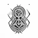 Greek key  tattoo design idea