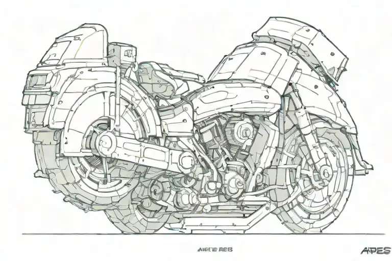 ares side profile with fading edges  tattoo design idea