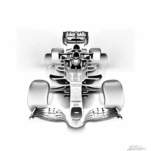 Formula 1 Car tattoo design idea