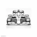 Formula 1 Car lateral tattoo design idea