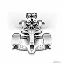 Formula 1 Car tattoo design idea