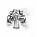 Formula 1 Car tattoo design idea