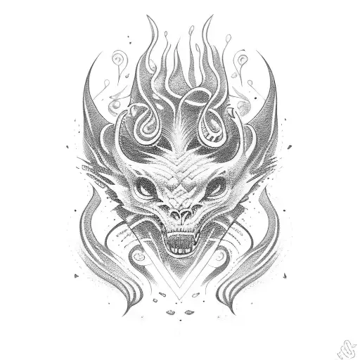melt tattoo design idea
