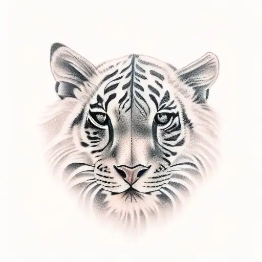 Baby wildlife tattoo design idea