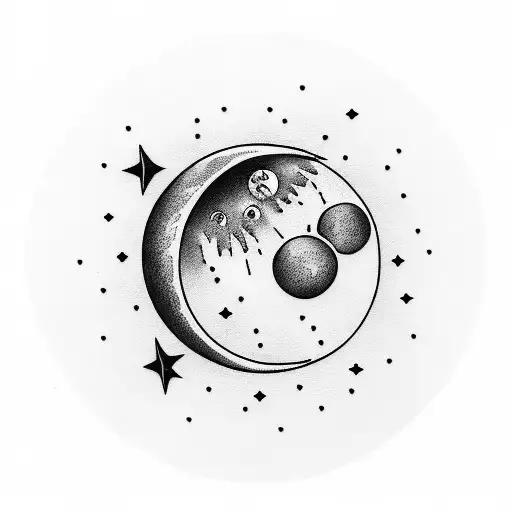the words Love You to the moon for a woman with a matching half that says Bang Zoom for the man  tattoo design idea