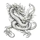 eastern dragon  tattoo design idea