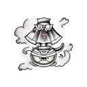 line of 6 lemons tattoo design idea