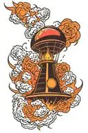 atomic bomb  tattoo design idea