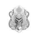 deusa Kali mildurada tattoo design idea