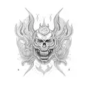 deusa Kali mildurada tattoo design idea