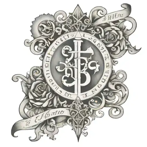 A detailed portrait of John 3:16 scripture intertwined with money symbols tattoo design idea