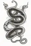 the years 2006,2013,2014 with a snake wrapped around it tattoo design idea