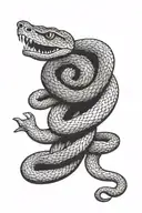 the years 2006,2013,2014 with a snake wrapped around it tattoo design idea