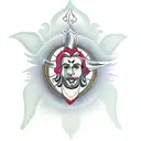 Sacred Heart with Daggers and Lilies tattoo design idea