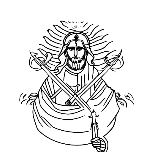 san judas  tattoo design idea