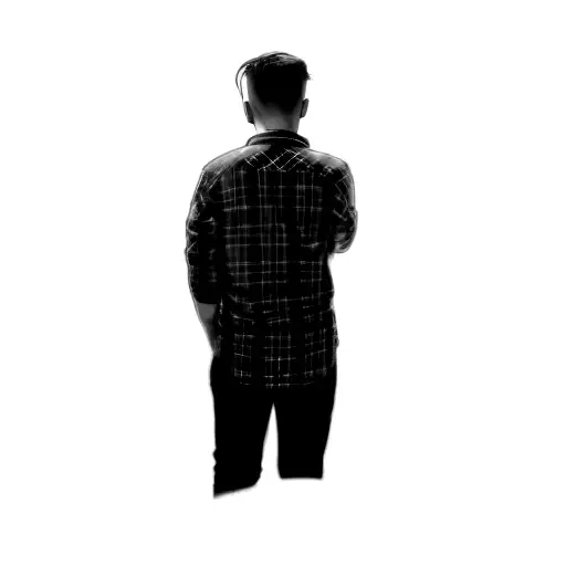 back view of a singer on stage in front of crowd tattoo design idea