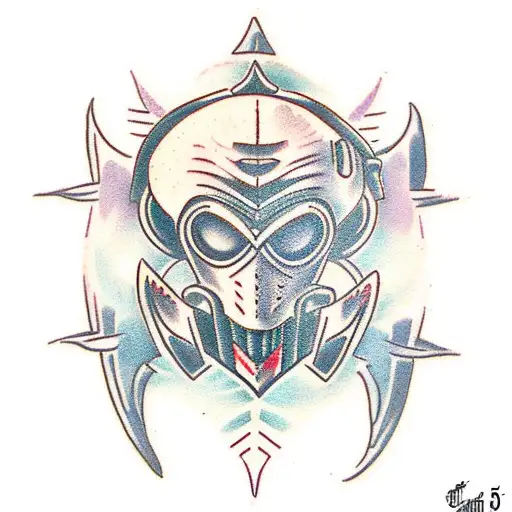 Jhin lol tattoo design idea