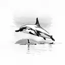 orcas  tattoo design idea