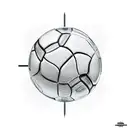 Maintenance tools forming the shape of a football tattoo design idea