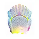 bear paw scratching skin tattoo design idea