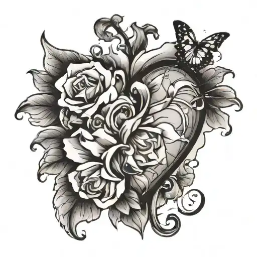 symbol of lyric: "I can do with a broken heart"  tattoo design idea