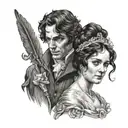 pride and prejudice tattoo design idea
