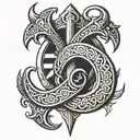 viking symbol tattoo design idea