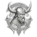 viking symbol tattoo design idea