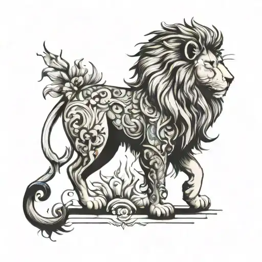 Aslan tattoo design idea