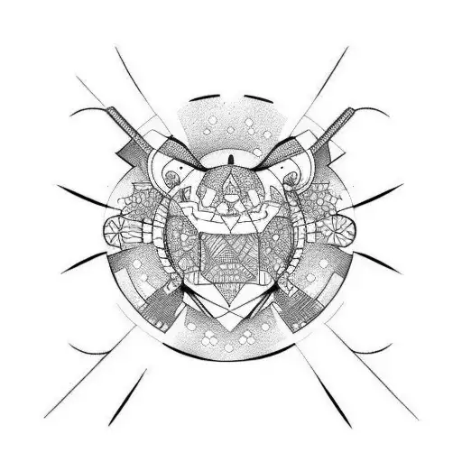 train tattoo design idea