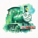 Thomas the train engine tattoo design idea