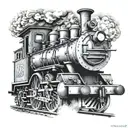 Thomas the train engine tattoo design idea