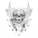 heros tattoo design idea