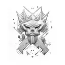 heros tattoo design idea