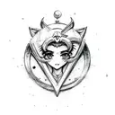 sailor moon tattoo design idea