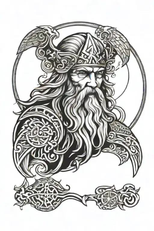 odin good tattoo design idea