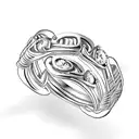 wedding ring Farthing tattoo design idea