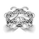 wedding ring Farthing tattoo design idea