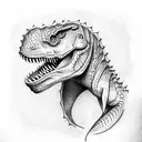 dino tattoo design idea