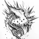 dino tattoo design idea