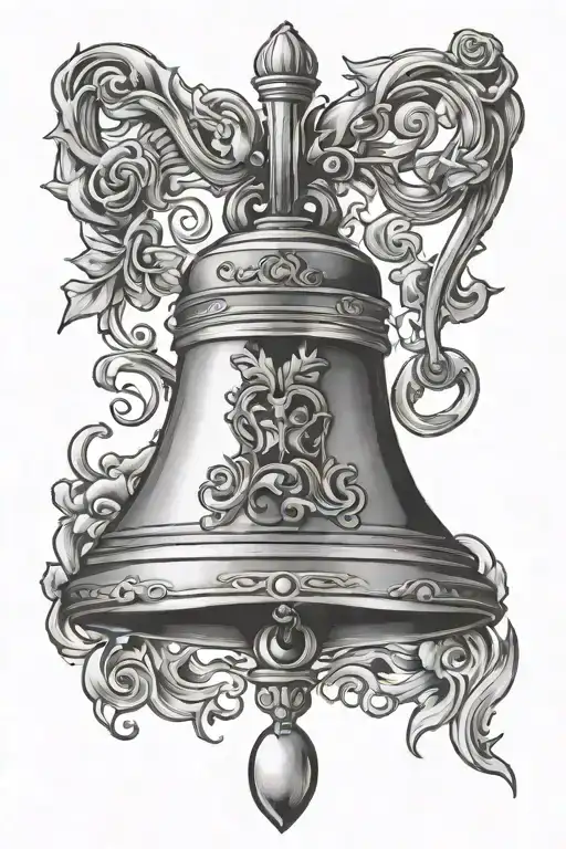 riverside bell tattoo design idea