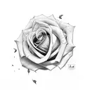 Ali name with Rose tattoo design idea