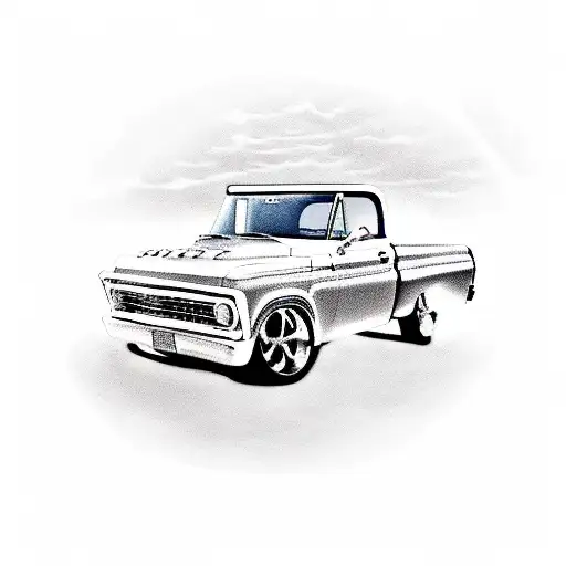 69 Chevy C10 pickup tattoo design idea