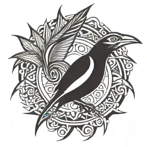bird of paradise Papua New guinea  tattoo design idea