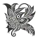 bird of paradise Papua New Guinea    tattoo design idea