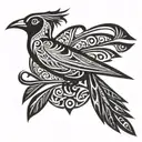 bird of paradise Papua New Guinea    tattoo design idea